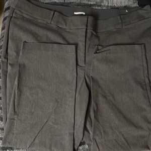 Lane Bryant Gray Trousers Classic Straight-Leg Design